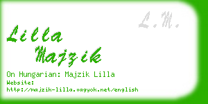 lilla majzik business card